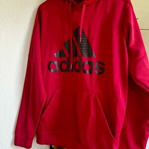 Adidas Men's Bold Red Hoodie